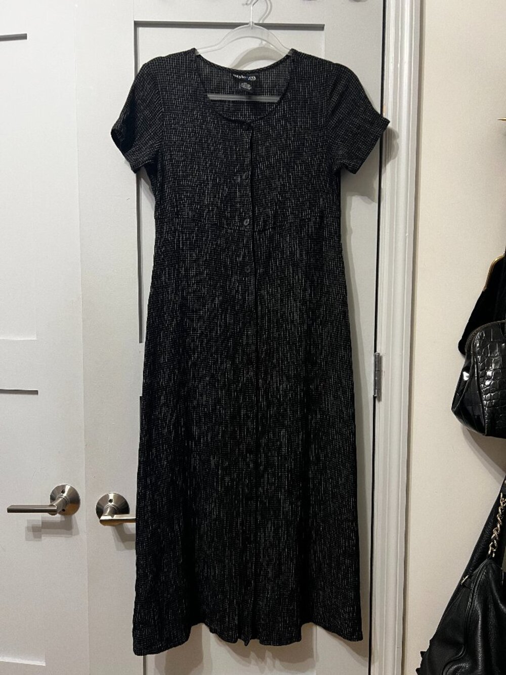 Vintage 90s button-front midi dress